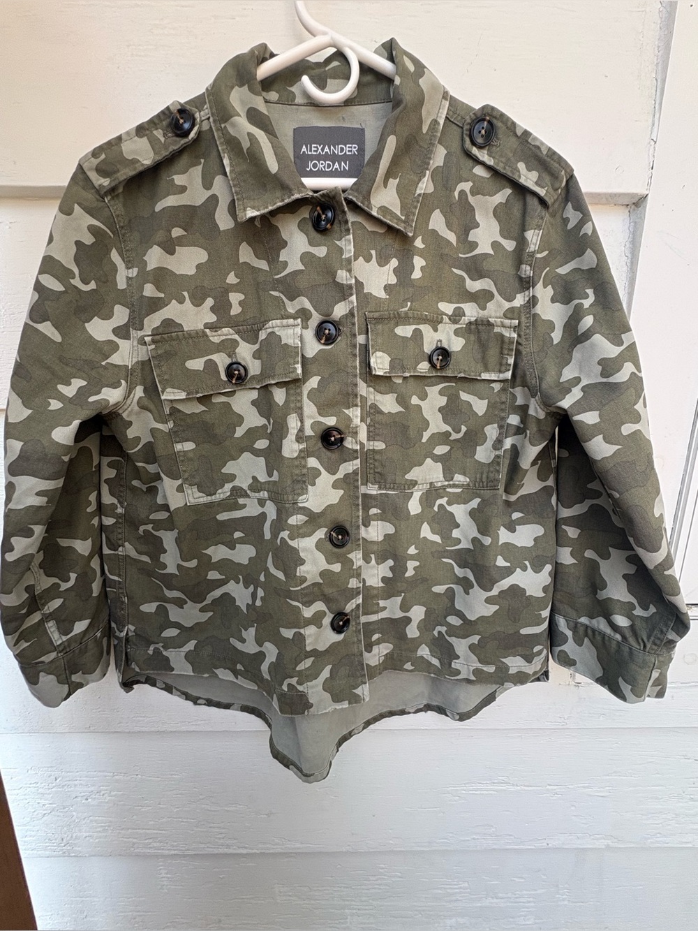 Alexander Jordan Women’s Olive Camo Utility Jacket